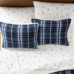 Basin Plaid Sherpa Comforter