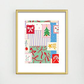 Christmas Retro Patch Art