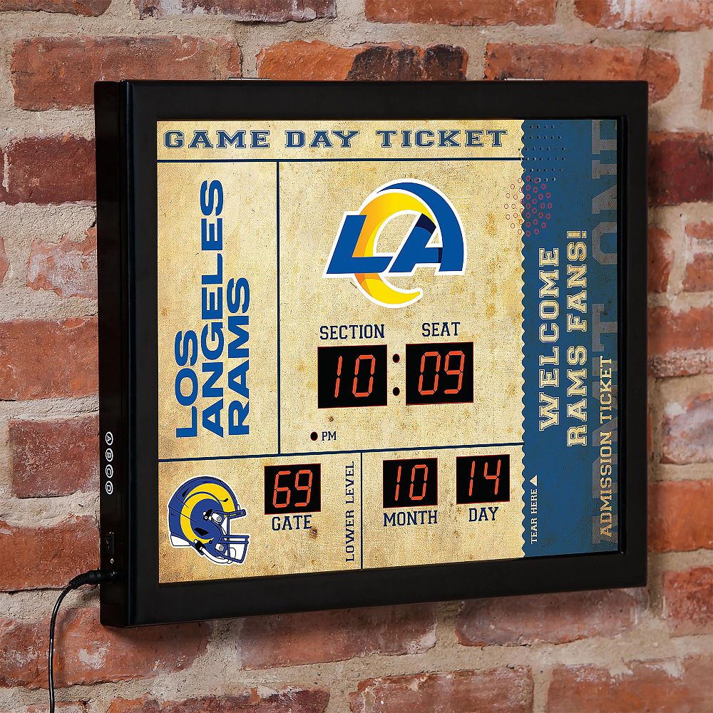 NFL Scoreboard Wall Clock & Bluetooth&reg; Speaker