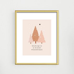 Walking in a Winter Wonderland Art