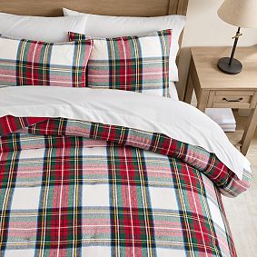 Stewart Plaid Flannel Reversible Comforter