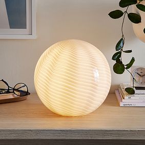 Glass Globe Table Lamp