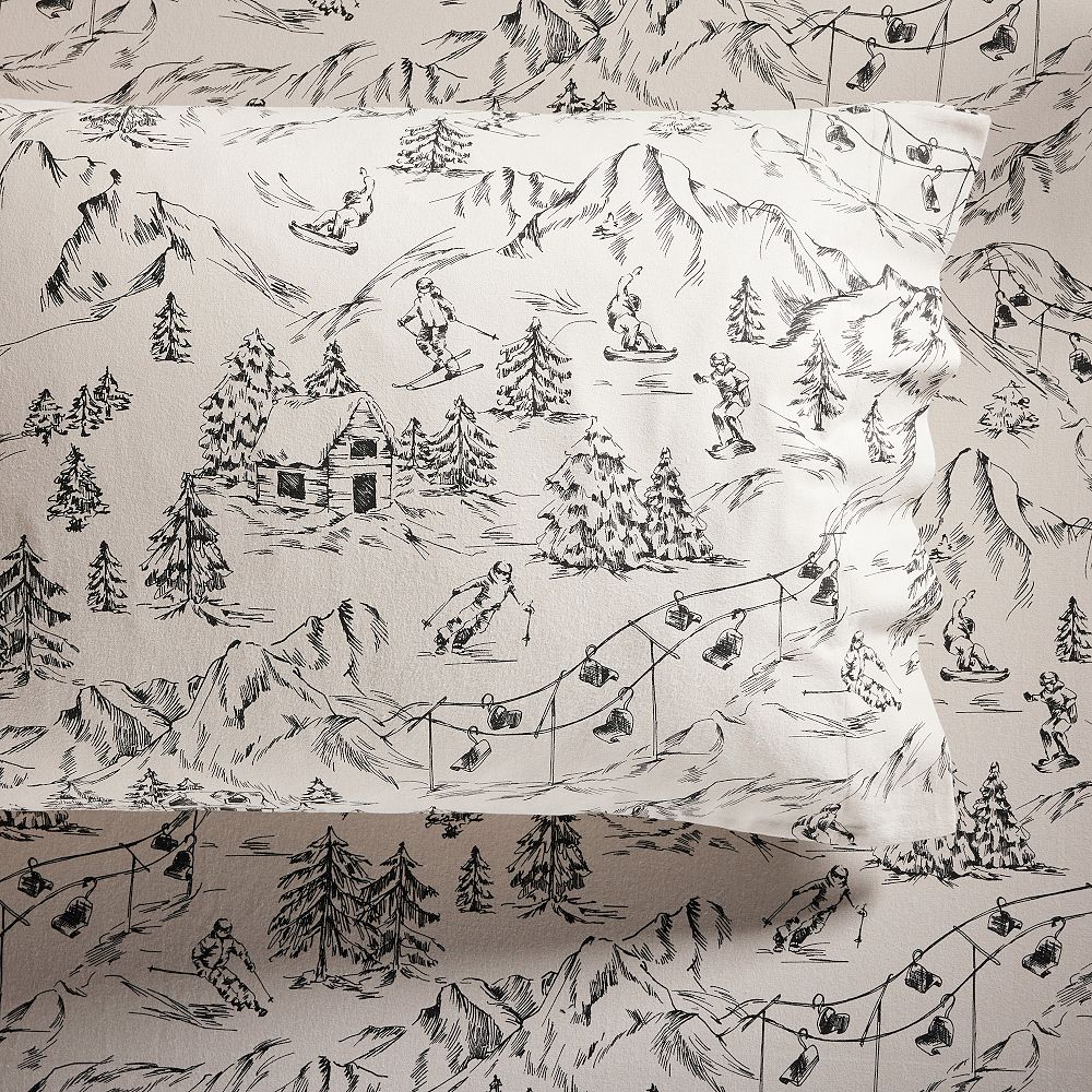 Mountain Run Flannel Organic Sheet Set