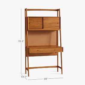 west elm x pbt Mid-Century Smart Wall Desk (38") - Thumbnail 4