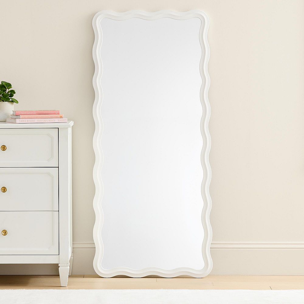 Floor-Length Scalloped Mirror (26&quot;x59&quot;)