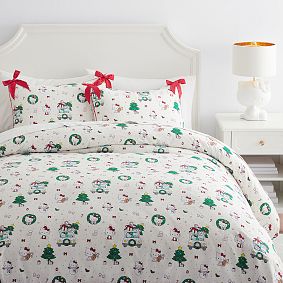 Hello Kitty&#174; Organic Holiday Duvet Cover