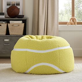 Large Tennis Ball Bean Bag Chair Slipcover | Pottery Barn Teen