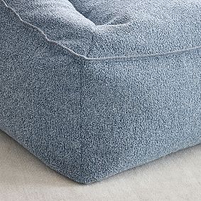Large Tipped Shearling Cloud Modern Bean Bag Lounger