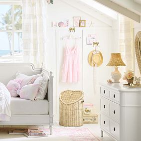LoveShackFancy Heart Rattan Hamper
