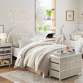 No Nails Round Smart&trade; Wall Mounted Headboard