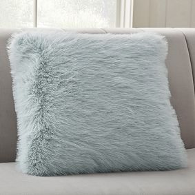 Feathery Faux Fur Pillow