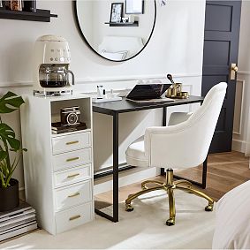 Glam Charging Storage Tower with AC Plug and USB A/C (33&quot;)