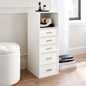 Glam Charging Storage Tower with AC Plug and USB A/C (33&quot;)