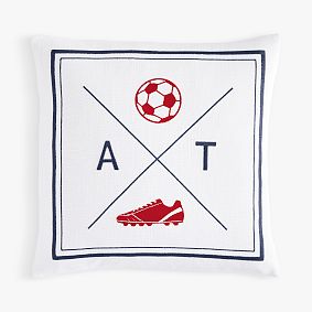 Soccer Monogram Pillow Cover