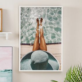 Poolside Sunhat Wall Art