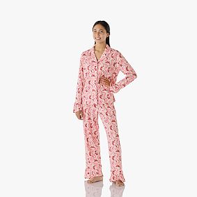 LoveShackFancy F&#234;te de L'eau Ruffle Long Pajama Set