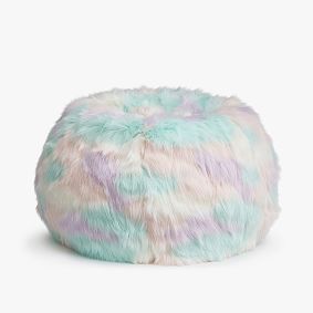 Large Unicorn Faux Fur Bean Bag Chair