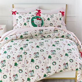Hello Kitty&#174; Organic Holiday Duvet Cover