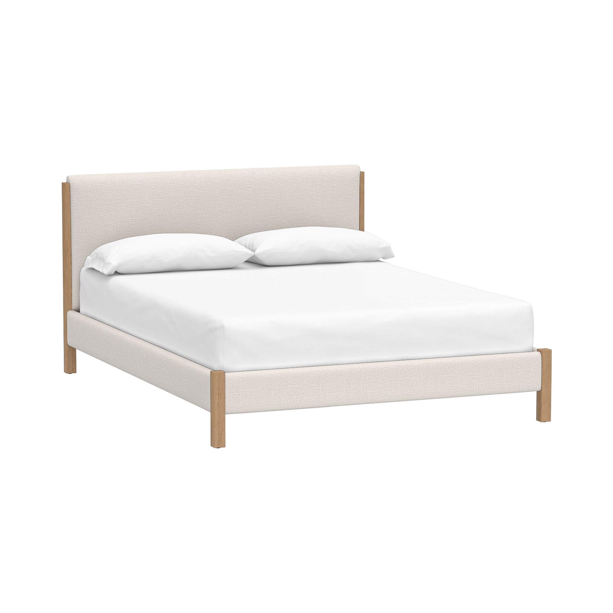 Averil Upholstered Bed, Wood Frame | Pottery Barn Teen