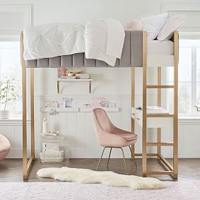 Avalon Full Upholstered Loft Bed