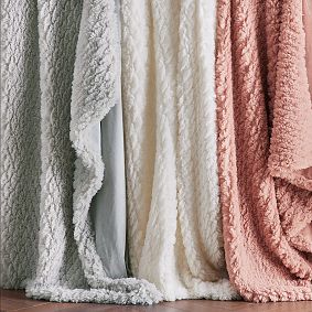 Cloud Faux Fur Throw