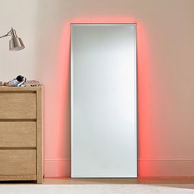 Ombre Ambient Backlit LED Floor Mirror (24&quot;x56&quot;)