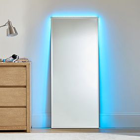 Ombre Ambient Backlit LED Floor Mirror (24&quot;x56&quot;)