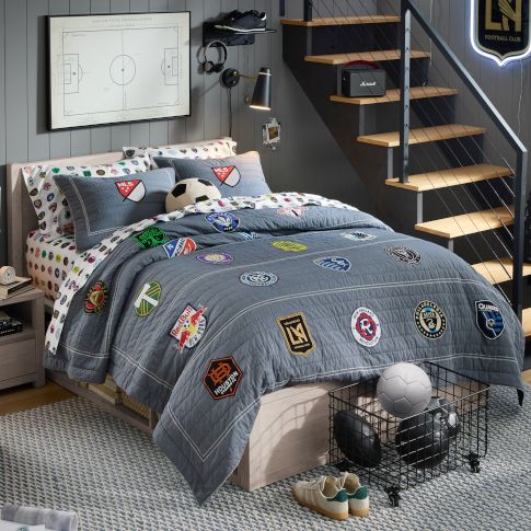 MLS Goal Oriented Gray Bedroom