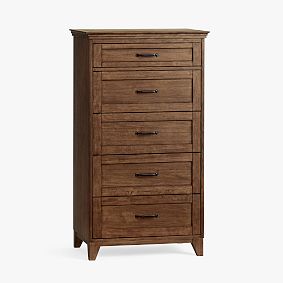 Open Box: Hampton Tall Chest of Drawers (28"W x 19"D) - Dark Walnut