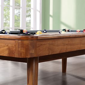 Mid-Century Modern Pool Table w/ Rack