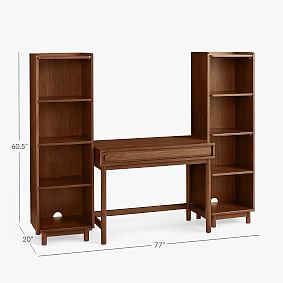 Tilden Small Space Desk &amp; Bookcase Set