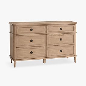 Open Box: Colette 6-Drawer Wide Dresser (56&quot;W x 19.5&quot;D) - Seadrift