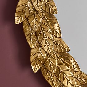 Chris Loves Julia Antique Gold Mirror (30&quot;)