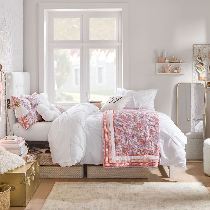 Flower Velvet Pillow—Plush Cotton Decor Pottery Barn Teen