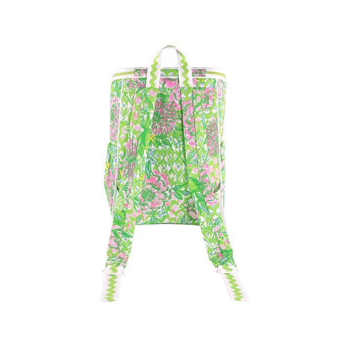 Lilly Pulitzer Lime Feeling Good Backpack Cooler | Pottery  display picture 3