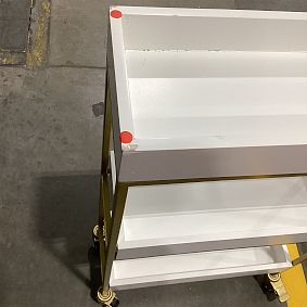 Open Box: Slim Beauty Cart - White/Gold