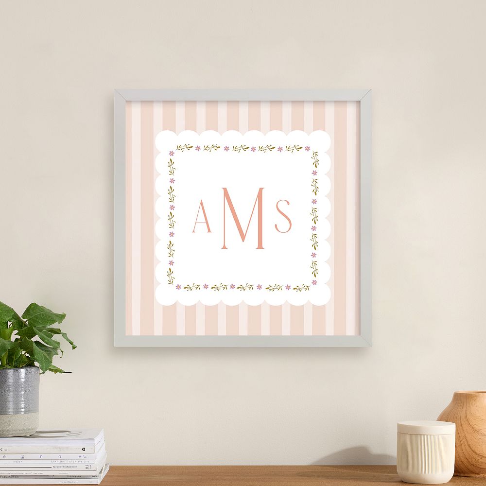 Minted&#174; Meadow Stripes Monogram by Ana Sharpe