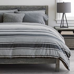 Jackson Stripe Organic Duvet Cover