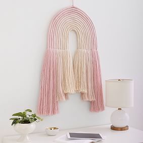 Rainbow Tassel Wall Hanging