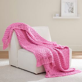 Bubble Hand Woven Throw Blanket