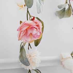 Floral Curtain String Lights