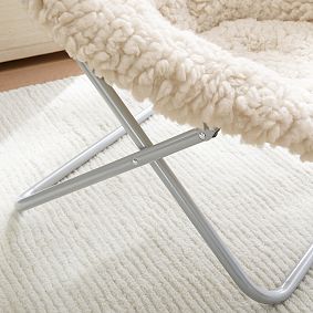 Jumbo Sherpa Natural Hang-A-Round Chair