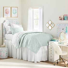 Kendra Scott Smart Auburn Tufted No Nails Dorm Headboard-Gem Mosaic