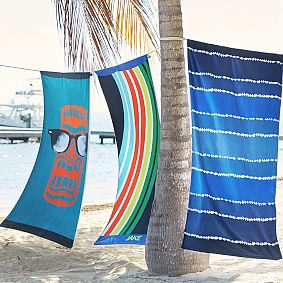 PB Teen Tie-Dye Stripe Beach Towel - Thumbnail 2
