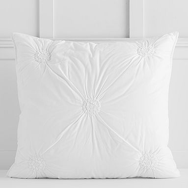 Ruched Rosette Euro Sham