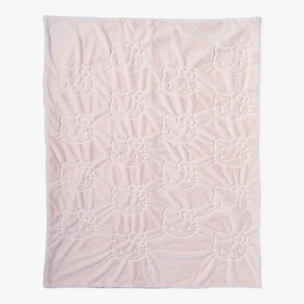 Hello Kitty® Magical Faux Fur Throw - 50x60", Powdered Blush
