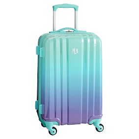 Open Box: Channeled Hard-Sided Ombre Carry-on Spinner Suitcase, 22"