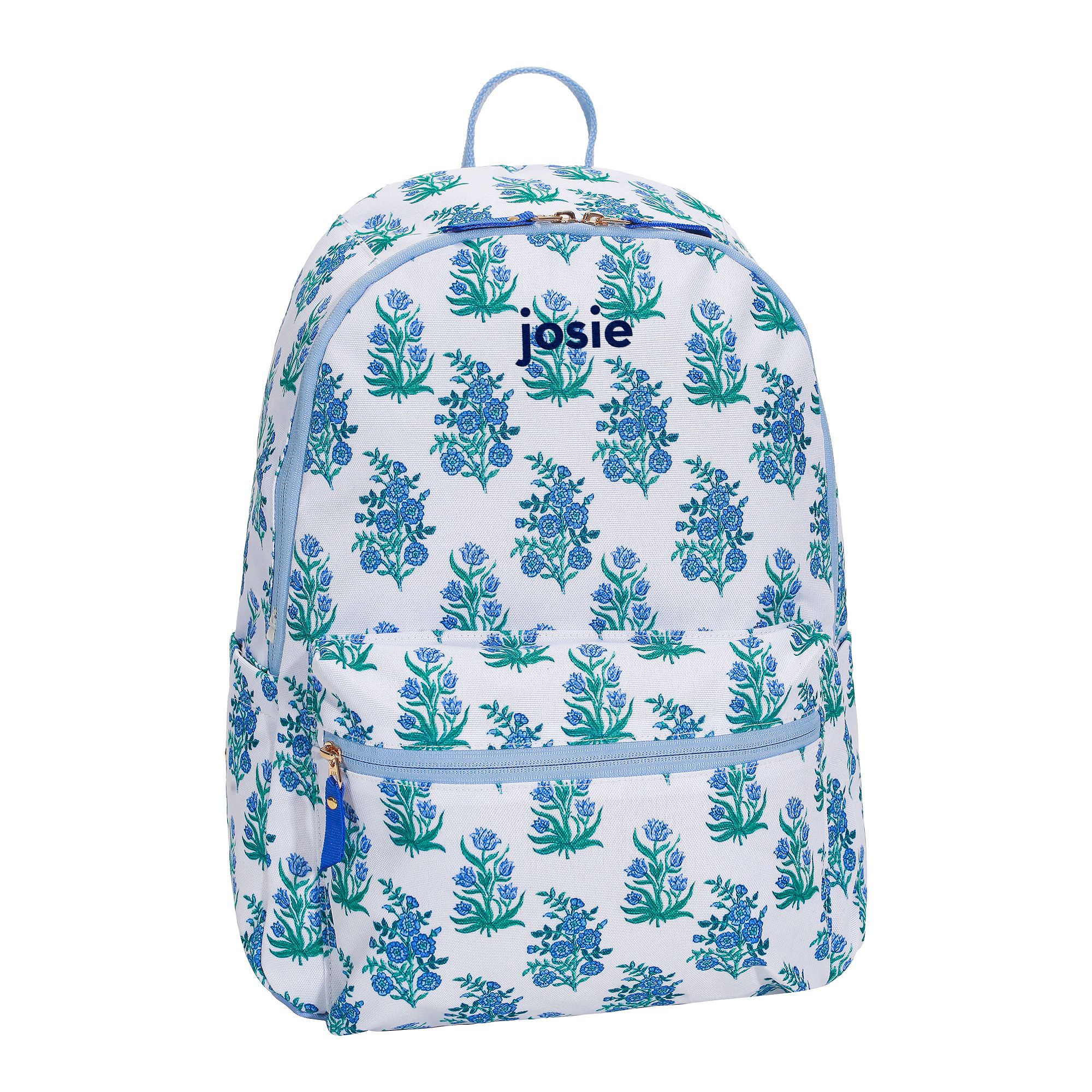 Colby Roller Rabbit Blue Floral Backpack | Pottery Barn Teen