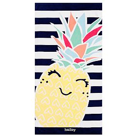 Happy Pineapple Beach Towel UPF 50+