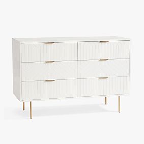 Jennings 6-Drawer Wide Dresser (52w x 20d&quot;)